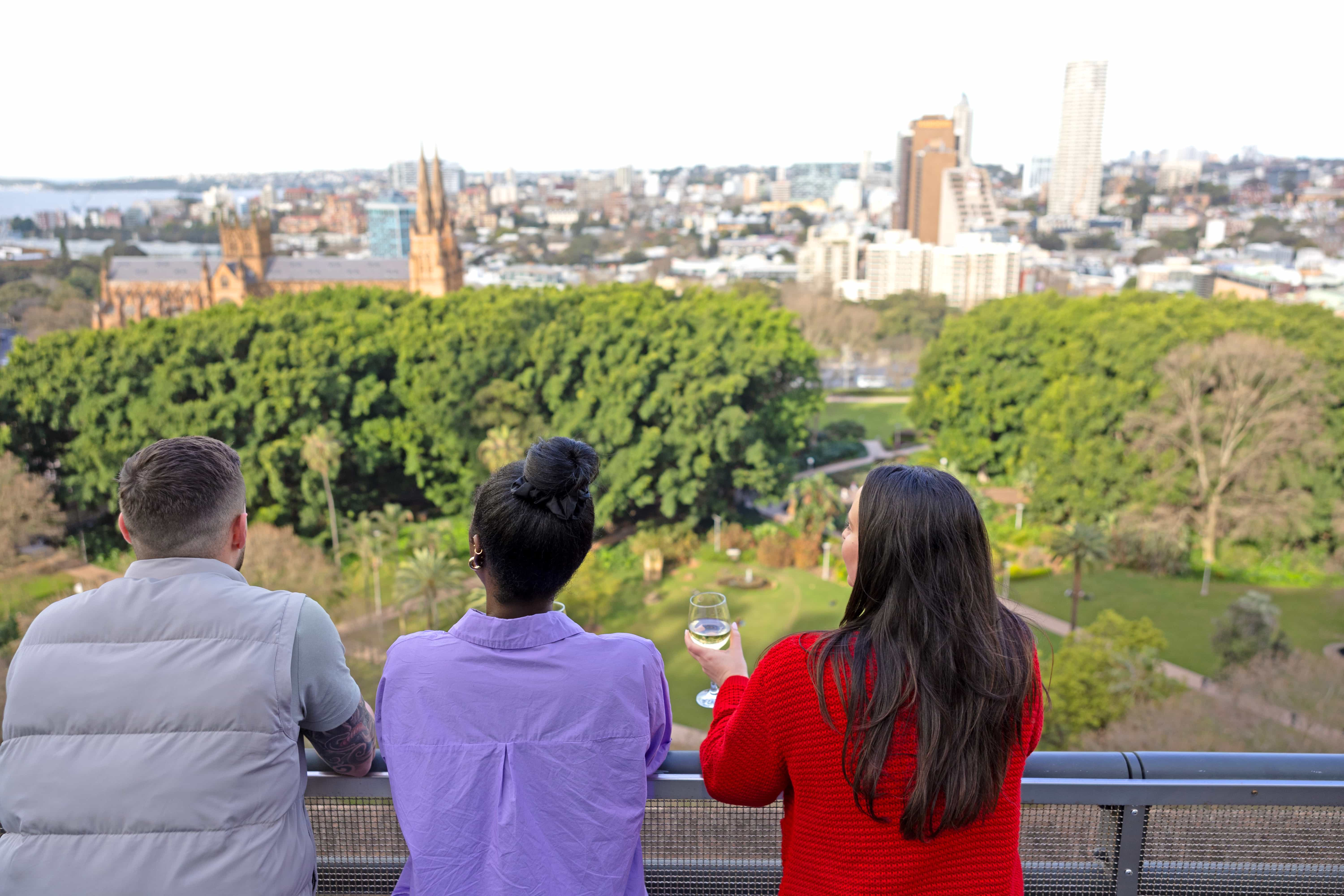 Sydney balcony view drinks